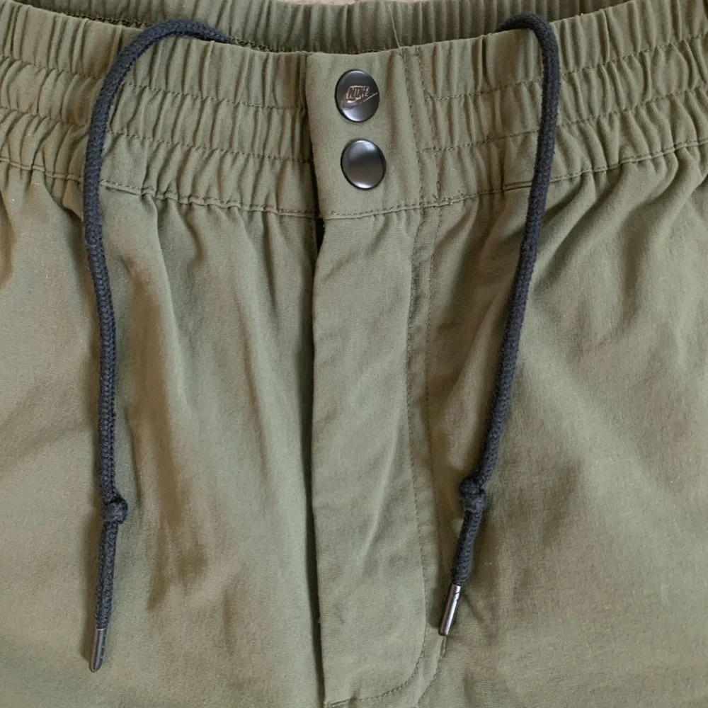 Nike Women’s Pants Dark Olive Joggers Zip Ankles Button‎ Fly XL 30